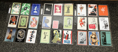 Collection 180 Vintage Swap Cards / Playing Cards Ladies