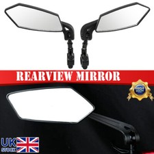 Universal Motorcycle Motorbike Rearview Mirrors Rear View Side Mirror Pair 10MM