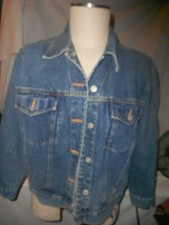 Woman's Bill Blass Blue Denim Jean Jacket S Vintage 