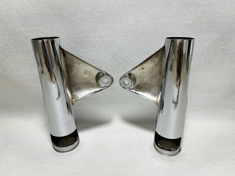 1972 Honda CB750 Front Fork CB 750 K2 Head Light Lamp Stay Holder Ears Cover New - Image 4 of 4