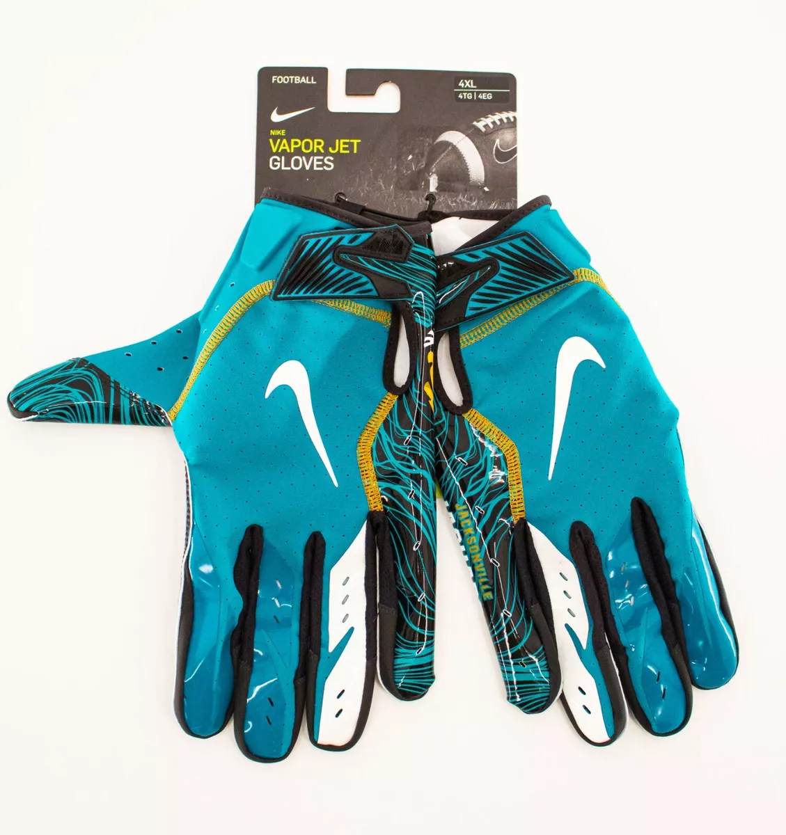Nike Vapor Jet Jacksonville Jaguars Football Gloves Navy Blue PGF675 4XL