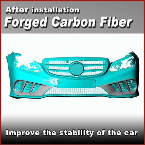 Fit For Benz W212 Sport E400 Forged Carbon Front Fog Lamp Grill Air Vent Cover - Picture 2 of 13