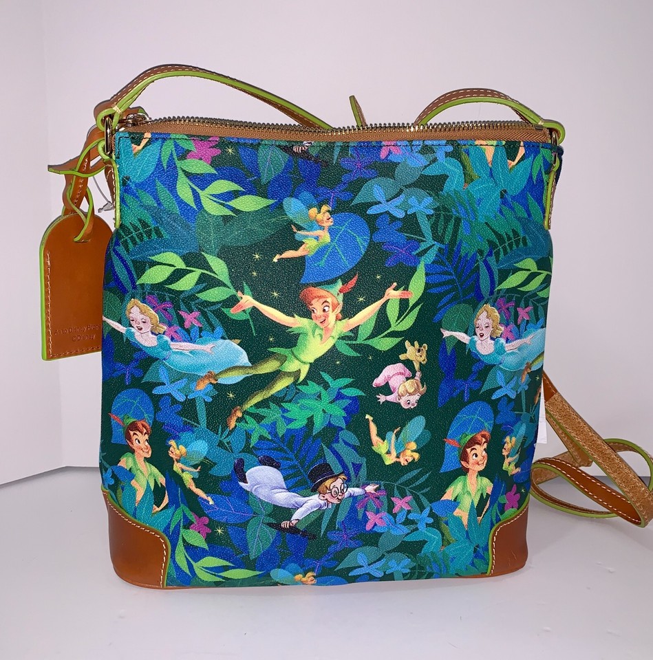 Disney Parks Dooney & Bourke Peter Pan Tinker Bell Crossbody Purse Bag