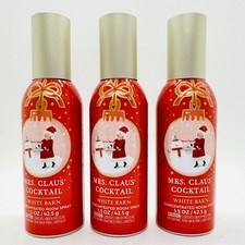 3-PACK BATH BODY WORKS MRS. CLAUS COCKTAIL CONCENTRATED ROOM SPRAY 1.5 OZ NEW