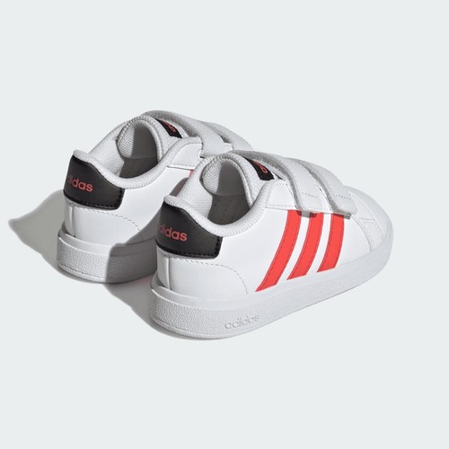 ADIDAS SNEAKERS JUNIOR GRAND COURT 2.0 CFI IG2558 BIANCO ROSSO in PELLE - Picture 5 of 7