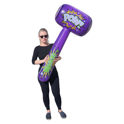 Huge 52'' POW Jumbo Mallet (52'' x 24'' x 14'') Vinyl Inflatable Hammer Bopper