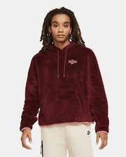  70 NEW Women's Nike Sportswear NSW Plush Sherpa Fleece Hoodie CU6425-638 XS