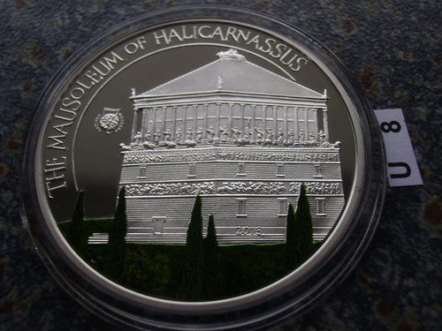 Palau 5 Dólar 2013 Mundo de las Maravillas Mausoleo en Halicarna moneda de plata proof $  - Imagen 1 de 2