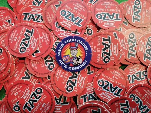 WALKERMAN "He's Coming!" Rare Walkers Tazo's Tazos - Wear Your Badge Ver. 2