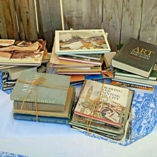 Vintage Art Book Lot Art Painting Watercolor Drawing Large Paperback Hardcover