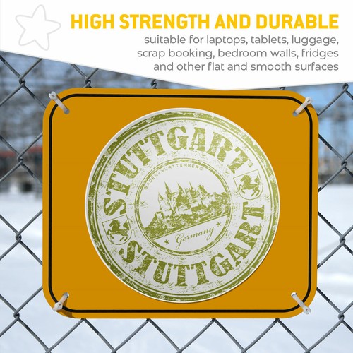 2 x Vinyl Stickers 25cm - Stuttgart Germany German Travel Stamp Cool Gift #4747 - 第 7/9 張圖片