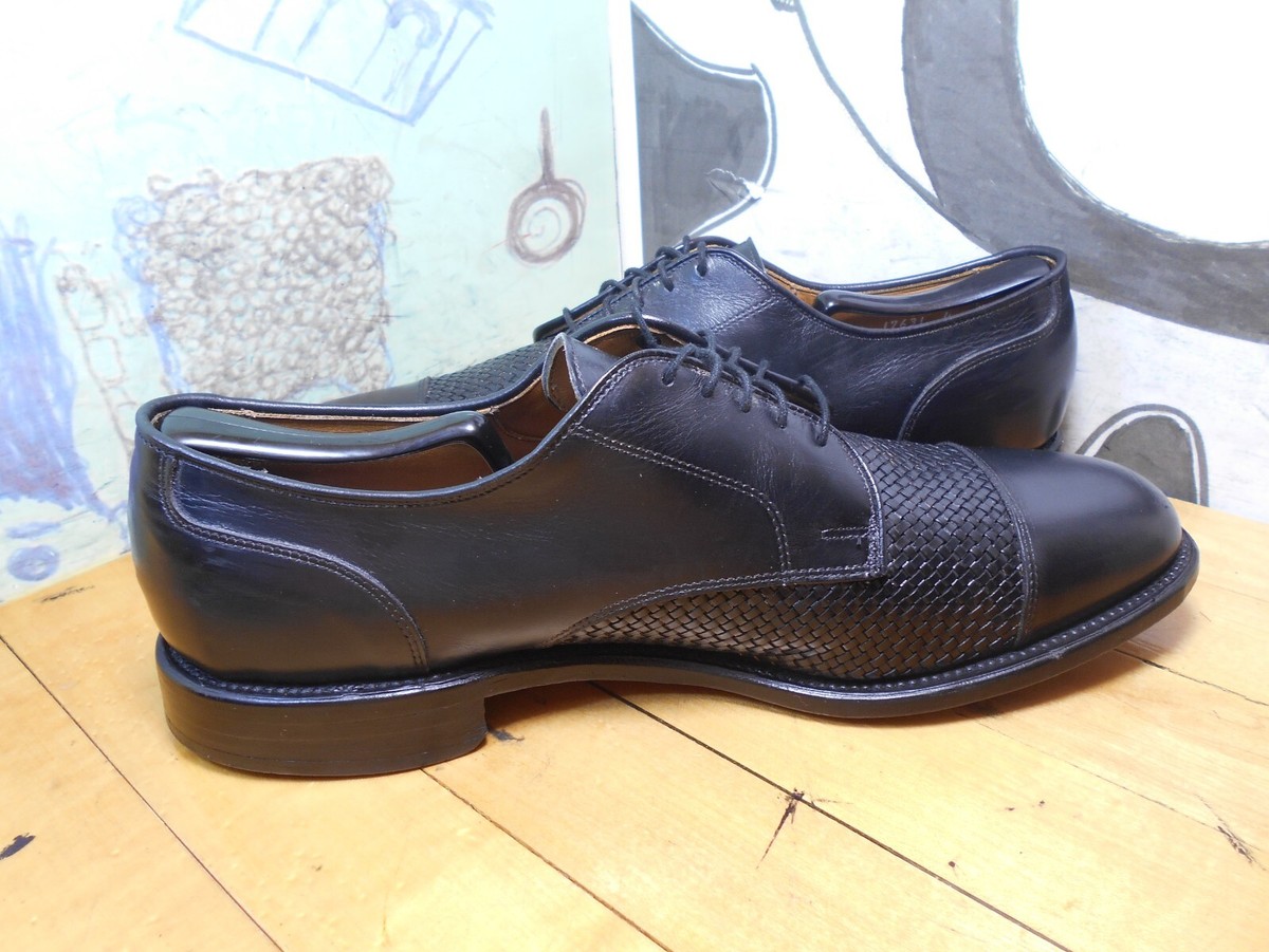 Allen Edmonds Lauderdale Black Leather Cap Toe Oxfords Men