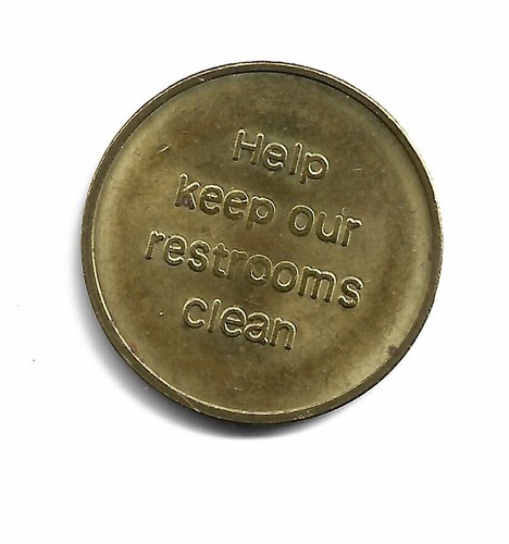 USA Tokens - Nik O Lok Restroom Token. Indianapolis - Picture 2 of 3