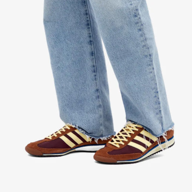 W Adidas SL 72 OG Maroon Almost Yellow Pre Loved Brown