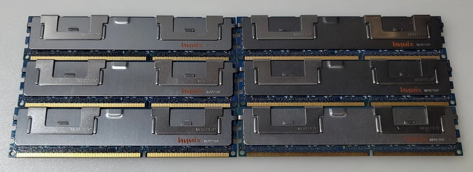 Hynix 24GB 6X4GB 2RX4 HMT151R7BFR4C-G7 PC3-8500R DDR3 Server Memory - Image 3 of 3