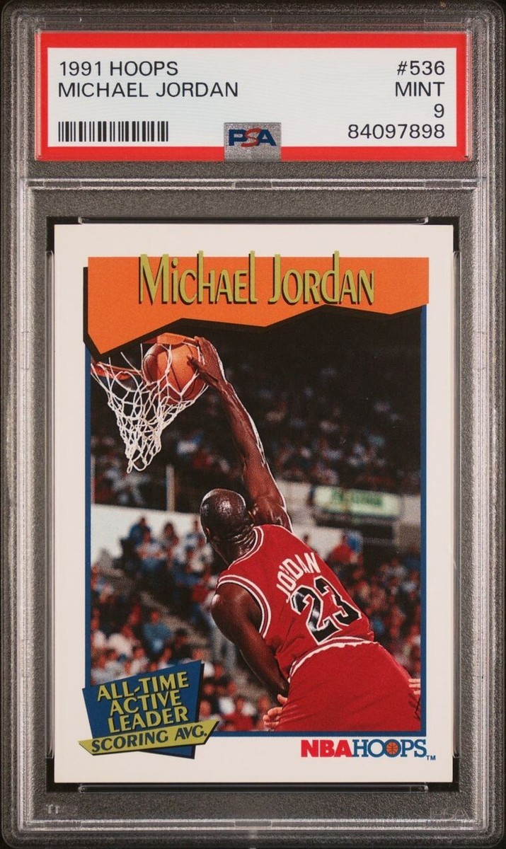 1991 NBA Hoops Michael Jordan #536 PSA MINT 9 Bulls HOF GOAT 🐐 | eBay