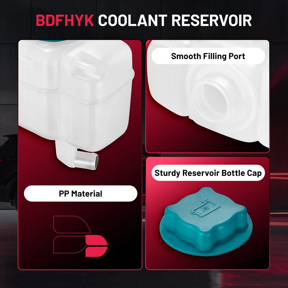 Tanque de depósito de expansión de botella de desbordamiento de refrigerante para Volvo XC90 S80 603-667 Foto 3 de 4