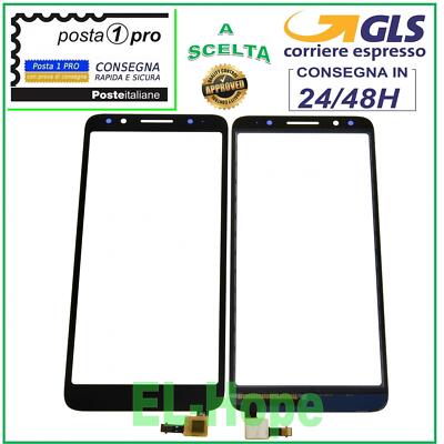 Vetro + Touch Screen Per Alcatel One Touch 5009A/5009D - Nero, Digitizer Nuovo