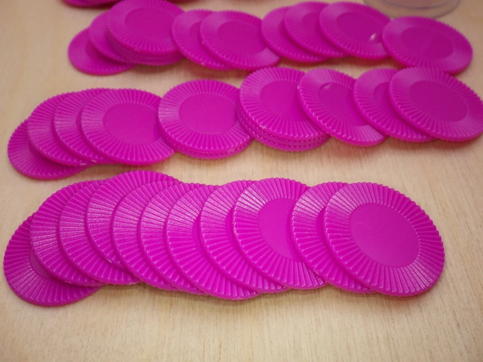 Мини покер фишки - 1 трубка из 50 - счетчики, жетоны - фиолетовый - игры маркеры - Изображение 4 из 4