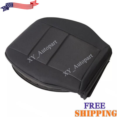 For 2008-2014 Mercedes Benz C300 350 Driver Bottom Leather Seat Cover Black