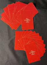 United Airlines Playing Cards Vintage Red