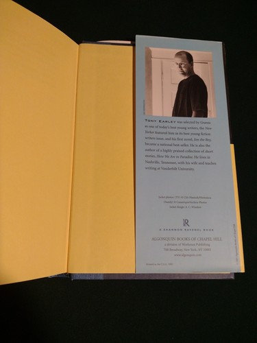 Somehow Form a Family by Tony Earley (HC 2001) signed first edition - Imagen 7 de 10
