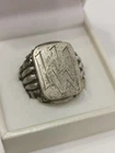 Men's Vintage 925 Silver Signet Ring With Initials HW, Size 63, 13,7 g
