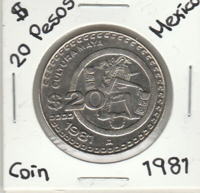 Mexico: $ 20 Pesos Cultura Maya Coin Year 1981. | eBay
