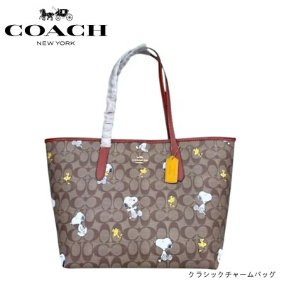 Coach x Peanuts City Collaboration Snoopy Tote Bag Limited Edition