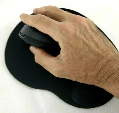 Tapis de souris optique Noir Neuf scelle avec repose poignet confort coussin