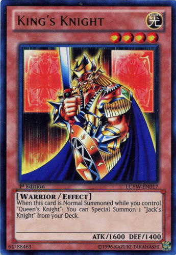 Moderate Play x 1 King's Knight - LCYW-EN017 - Ultra Rare - 1st Edition LCYW Leg - Picture 1 of 1