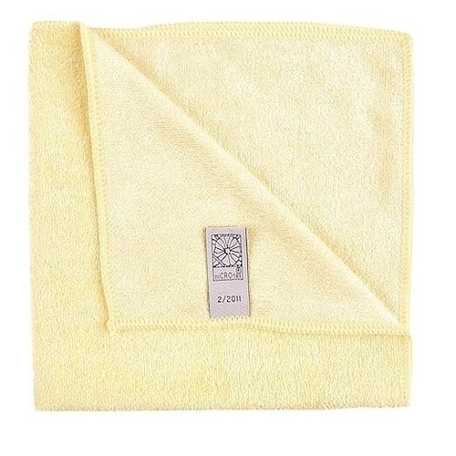 Microtex Microfibre Cleaning Cloths, 10 Pack - Yellow - Picture 2 of 3