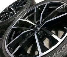 GENUINE AUDI 21" RS7 PERFORMANCE ALLOY WHEELS & TYRES A7 S7 4G A8 S8 4G8601025AS