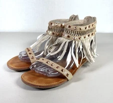 Not Rated Women's Size 9 Python Gladiator Sandal Tan Shoes