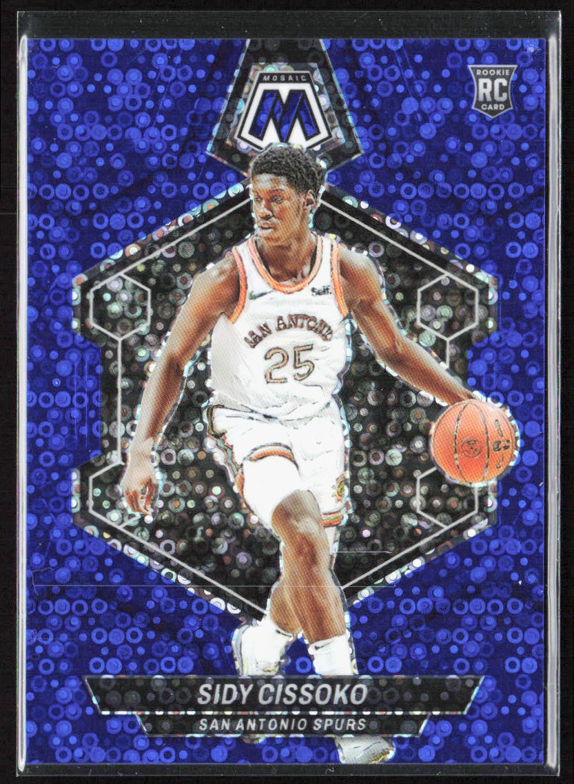 2023-24 Panini Mosaic Sidy Cissoko Blue Fast Break Disco Prizm