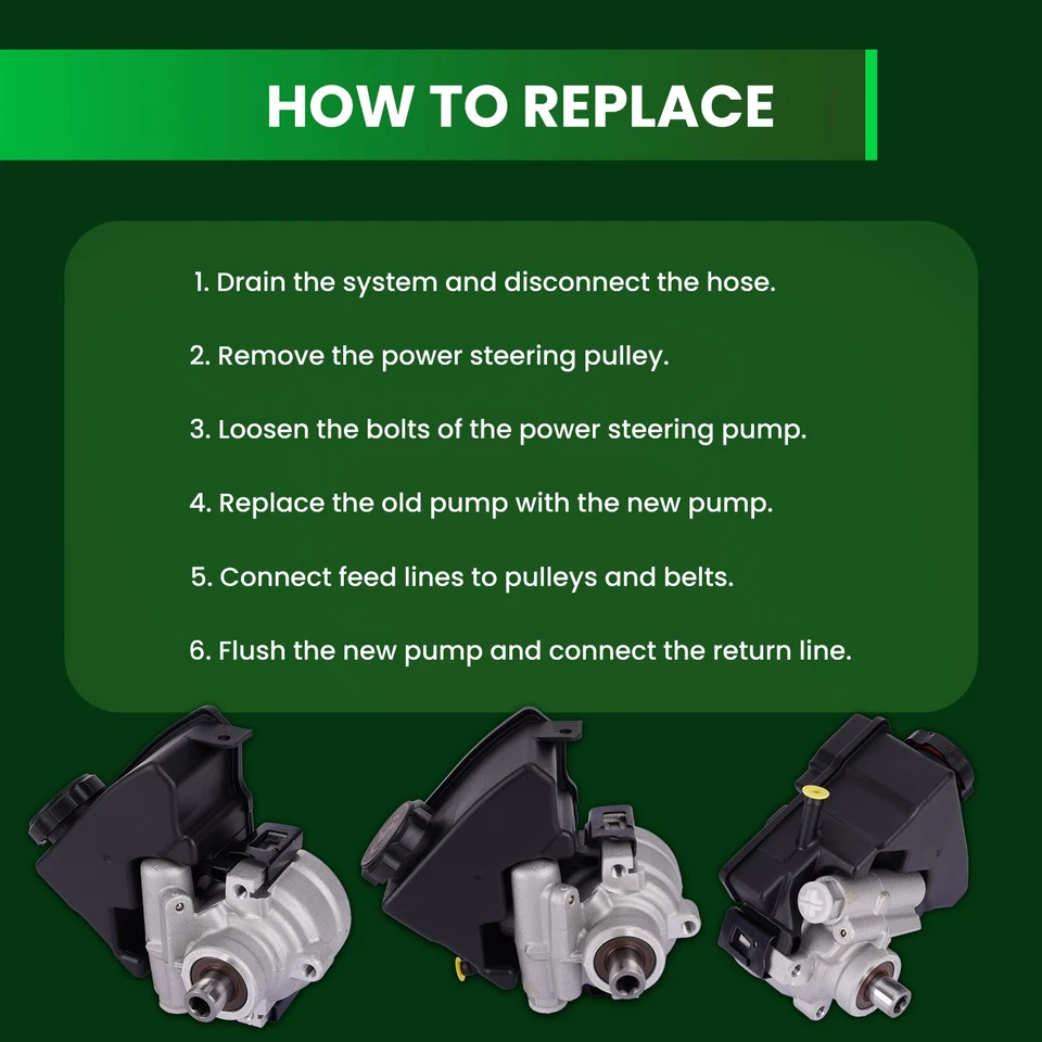 Bomba de dirección asistida apta para Buick Century Chevrolet Lumina Pontiac Oldsmobile 3,1 L Foto 3 de 4