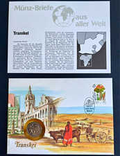 Numisbriefe Transkei M&uuml;nzbrief mit Briefmarke 21c Maluti Stempel 20.09.1990