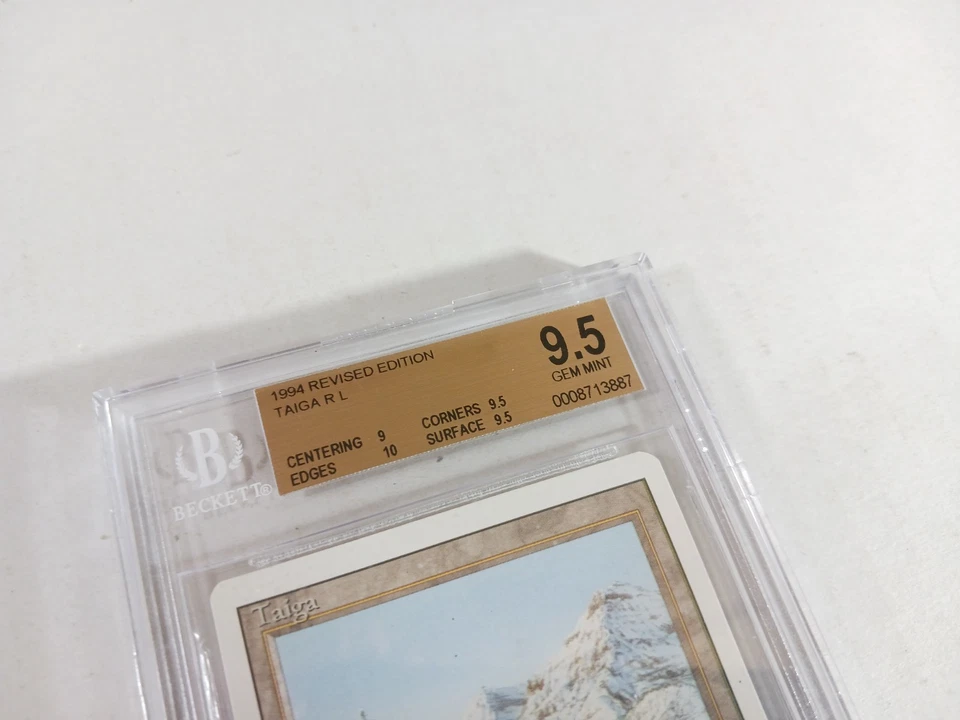 Taiga Revised Edition MTG BGS 9.5 Gem Mint Dual Land Magic The Gathering - Image 2 of 4