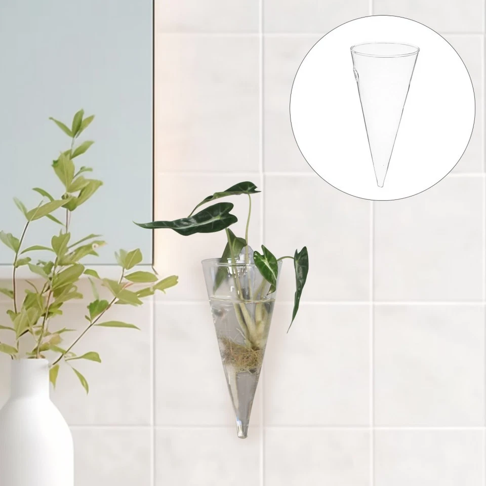 Wand-Blumentopf Glasvase Hängend Hanging Pflanzer Übertopf Zum Aufhängen Der - Bild 3 von 4