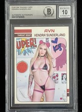 Kendra Sunderland Signed Custom Trading Card BAS Beckett COA Autograph Grade 10