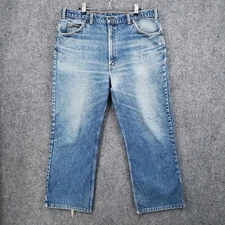 VINTAGE Levis 617 Jeans Men 38x34 (Fits 36x26) Blue Bootcut Denim Orange Tab 90s