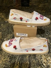 NEW Womens Soludos Original USA Embroidered Espadrille Shoes, size 8 - 8.5