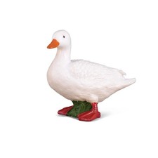 CollectA Realistische Tiernachbildung, wei&szlig;e Entenfigur, klein, ab 3 Jahren