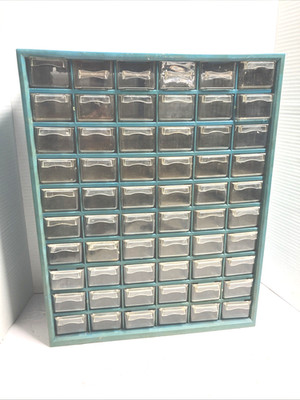 Vintage 60 Drawer Small Parts Organizer Plastic Cabinet