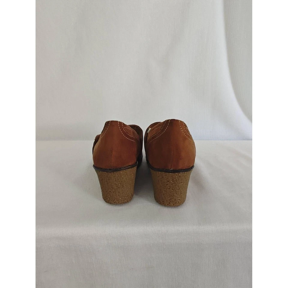 Mia Kids обувь Addie Mary Jane на танкетке коричневый желтовато-коричневый круглый носок искусственной замши новый 13 - Изображение 3 из 4