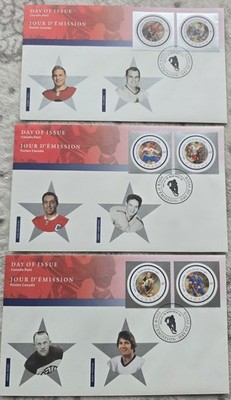 2001 Canada  NHL ALL STARS 3x  FDC  -selten-  Eishockey