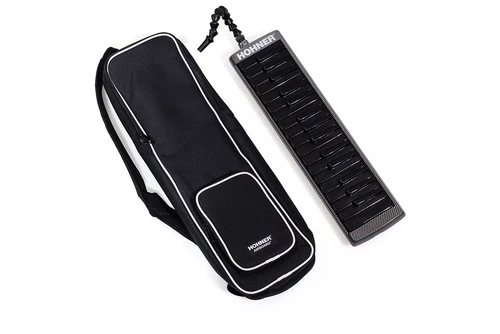 Hohner Airboard Carbon 32 Key Melodica Air Powered Keyboard with Gig Bag