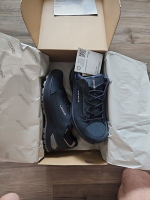 LOWA 3118672569 Men's Renegade EVO GTX Lo Navy/Stone Nubuck Hiking Shoes