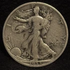1933 S United States Walking Liberty Half Dollar 50C Silver Coin