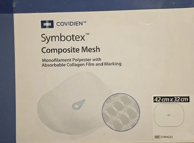 SYM4232 SYMBOTEX COMPOSITE MESH MONOFILAMENT POLYESTER WITH ABSORBABLE COLLAGEN - Bild 1 von 2